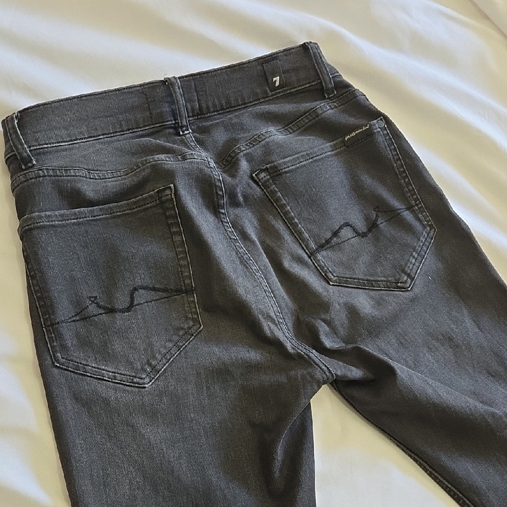 7 For All Mankind Gray Slim Jeans